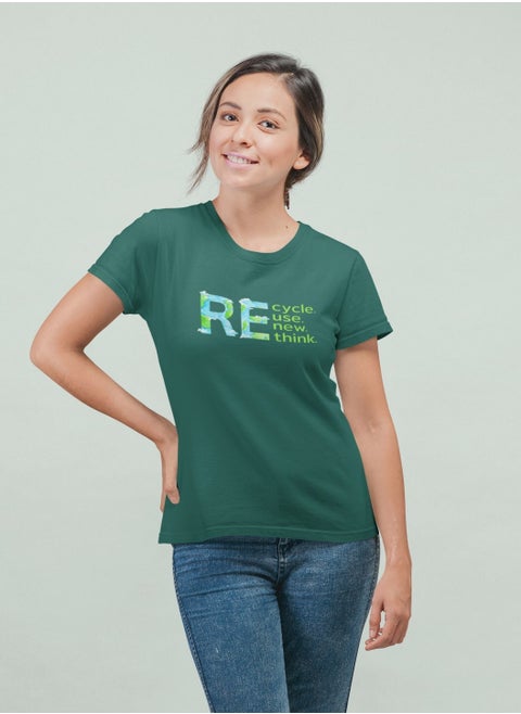 Recycled Eco-friendly T-shirt - Recycle, Reuse, Renew, Rethink
