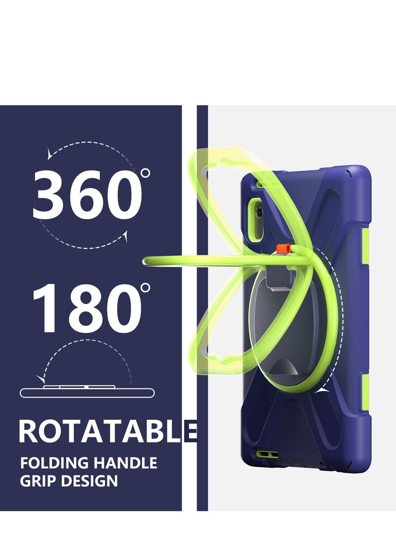 GULFLINK Back Cover Protect Case for Lenovo M9 TB-310FU 2023 Navyblue/Lime - Image 3