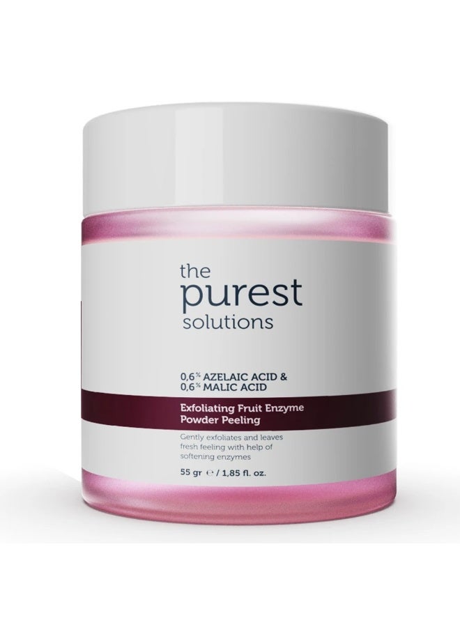 0.6% Azelaic Acid & 0.6% Malic Acid Exfoliating & Peeling Fruit Enzyme Powder 55g