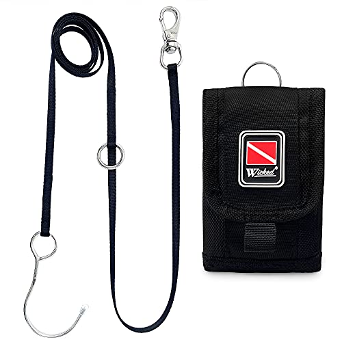 WICKED Scuba 316 Stainless Steel Multipoint Reef Hook 4-6 Ft. Length - Black Abyss - Image 1