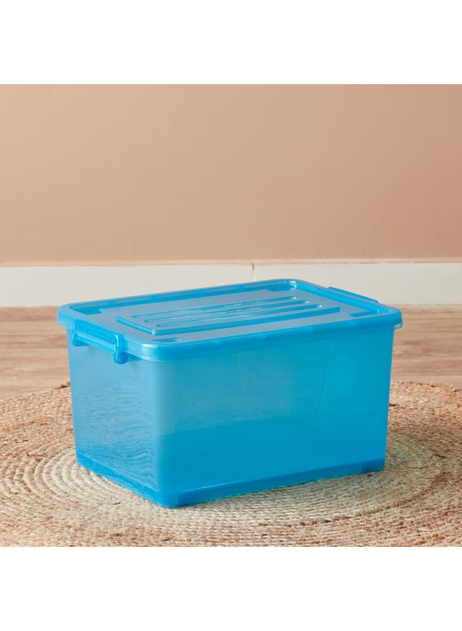 Home Box Rolling 32 L Storage Box with Wheels and Lid - 47x34x25 cm - Image 1