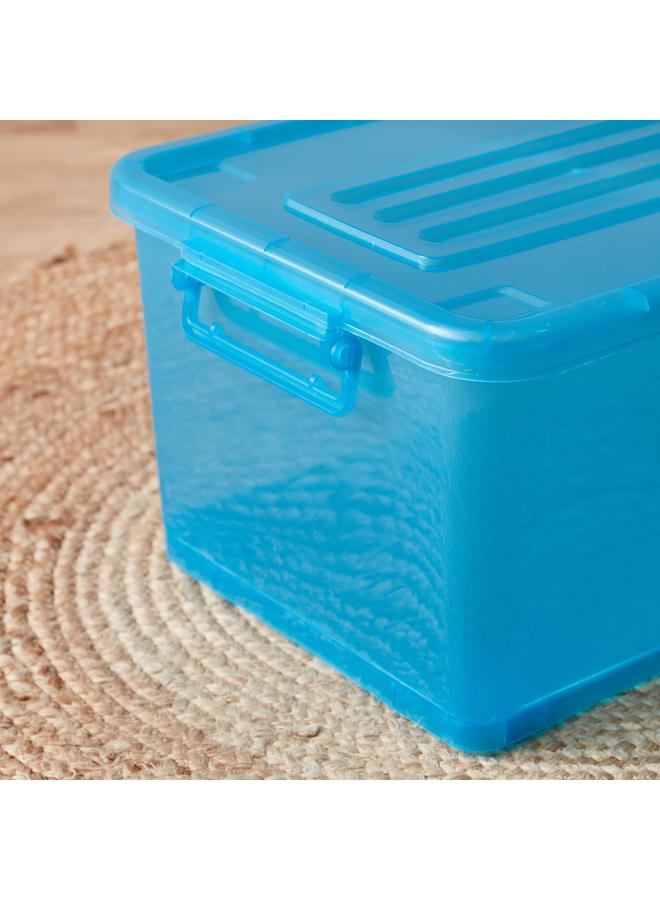 Home Box Rolling 32 L Storage Box with Wheels and Lid - 47x34x25 cm - Image 3