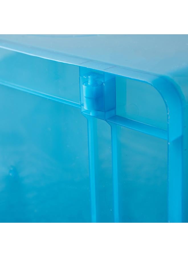 Home Box Rolling 32 L Storage Box with Wheels and Lid - 47x34x25 cm - Image 4