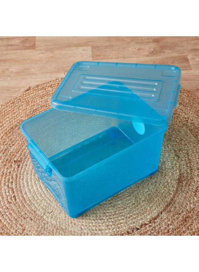 Home Box Rolling 32 L Storage Box with Wheels and Lid - 47x34x25 cm - Image 2