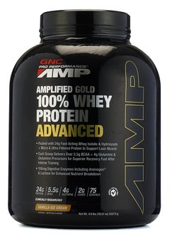 GNC PRO PERFORMANCE AMP GOLD SERIES 100% WHEY PROTEIN ADVANCED-VANILLA ICE CREAM