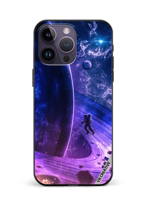 Protective Case Cover For Apple iPhone 15 Pro Max Galaxy Space Digital Design Multicolour
