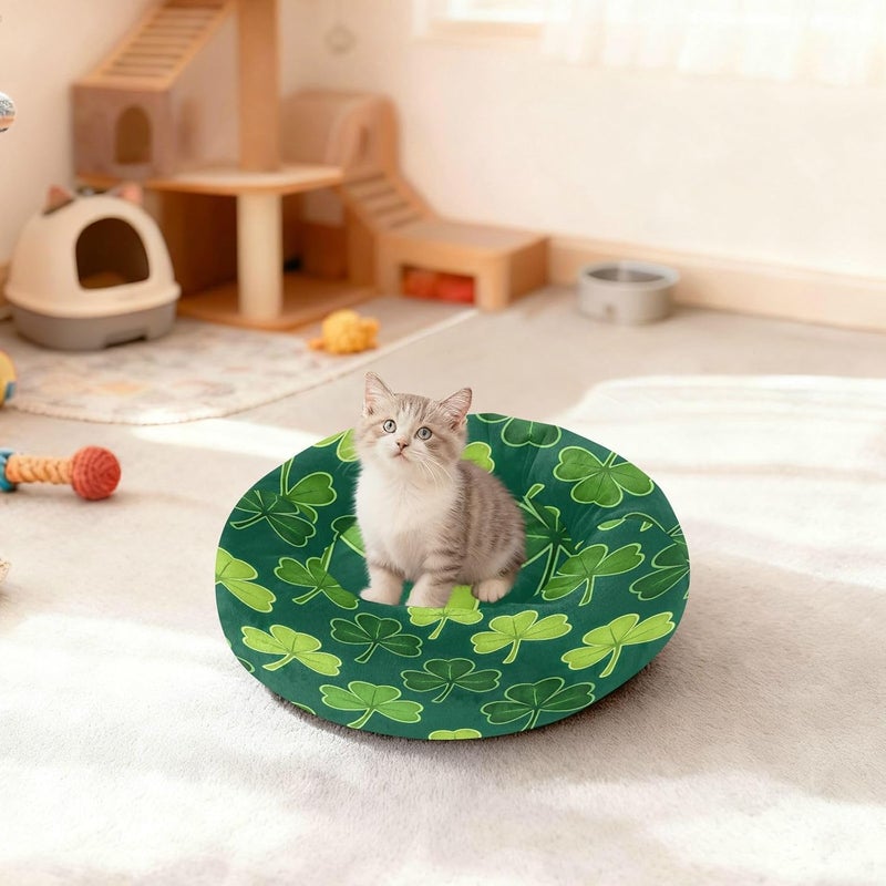 All usage compatible xigua St. Patrick's Day Round Dog Bed, Calming Cat Bed Washable with Removable Cover & Non-Slip Bottom, Soft Cozy Indoor Pet Bed for Living Room, Floor, Sofa, 22" Global flexible sizing options Advanced compact design All-season available stock Diverse requirement fit Durable versatile substance Durability boost selected material Durability boosted processed material Easy lifting build All-round applied quality All space matching look Simple multi-feature practical build Batch uniform stable quality Local trackable shipment Regional distribution available Single & bulk use compatible Market demand focused build All-round well-engineered practical build Advanced minimal build Fixed delivery schedule Daily use improved quality KSA market popular practical build Pre-sale confirmed stock Wear resistant All storage space compatible - Image 3