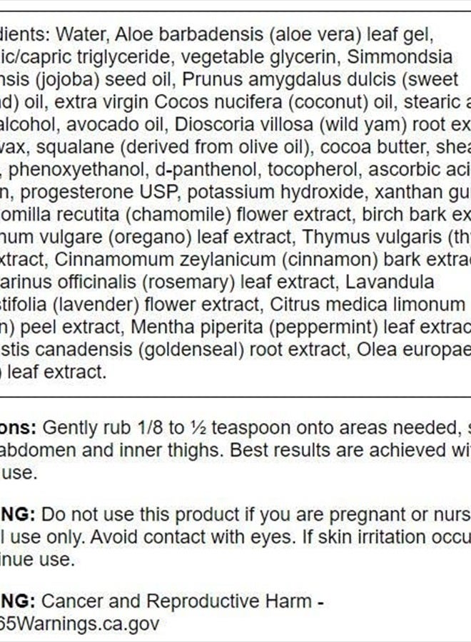 SWANSON Wild Yam Cream - Formula for Women Promoting Perimenopause & Menopause Support - Women's Health Balm w/No Parabens for Comfort & Wellness - (2 fl. oz. Jar) - Image 2