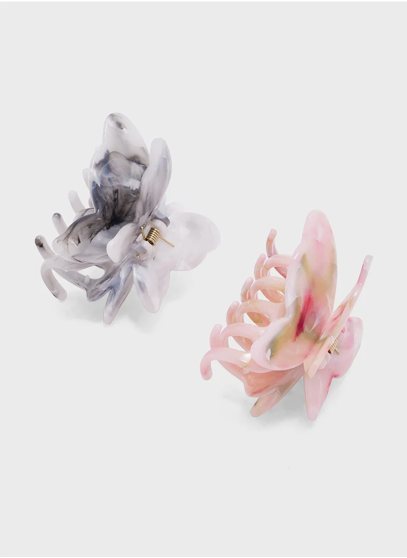 Ginger 2 Pack Butterfly Claw Clip