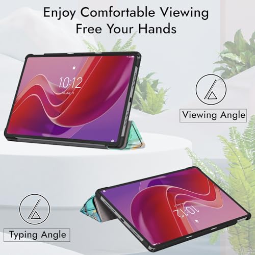 Robustrion Cover for Lenovo Tab M11 Cover Case, Trifold Flip Cover for Lenovo Tab M11 Tablet 11 inch [ Auto Sleep Wake Support] - Marble Green - Image 5