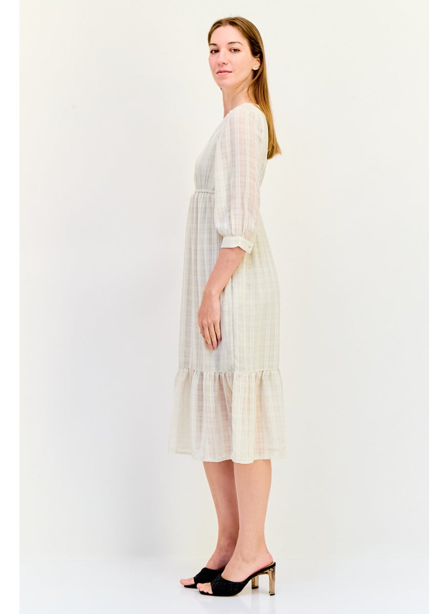 ONLY Women Plaid Midi Dress, Multicolor  - Image 3