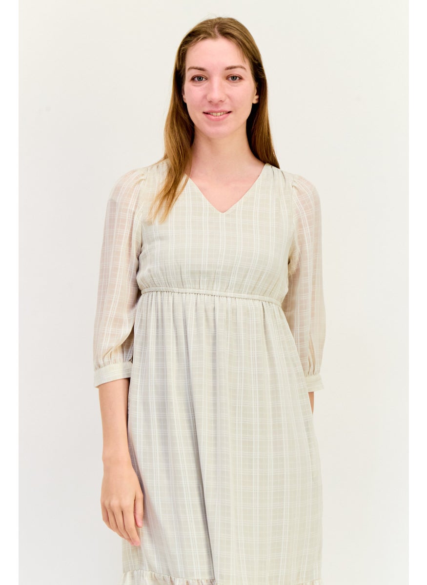 ONLY Women Plaid Midi Dress, Multicolor  - Image 2