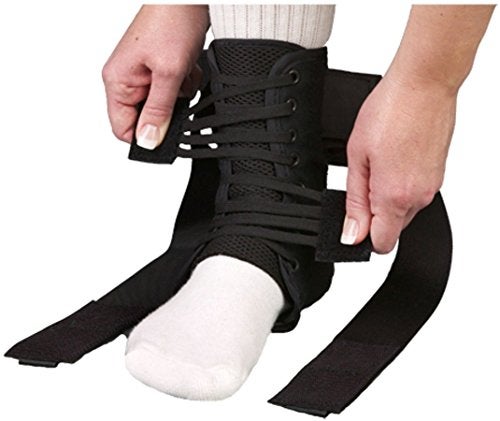 Med Spec ASO Ankle Stabilizer Orthosis Speed Lacer, Black, Small - Image 5