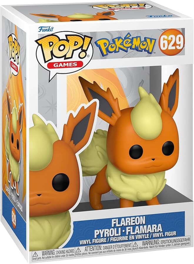 Funko Pop! Games: Pokemon- Flareon, Collectible Action Vinyl Figure - 65042