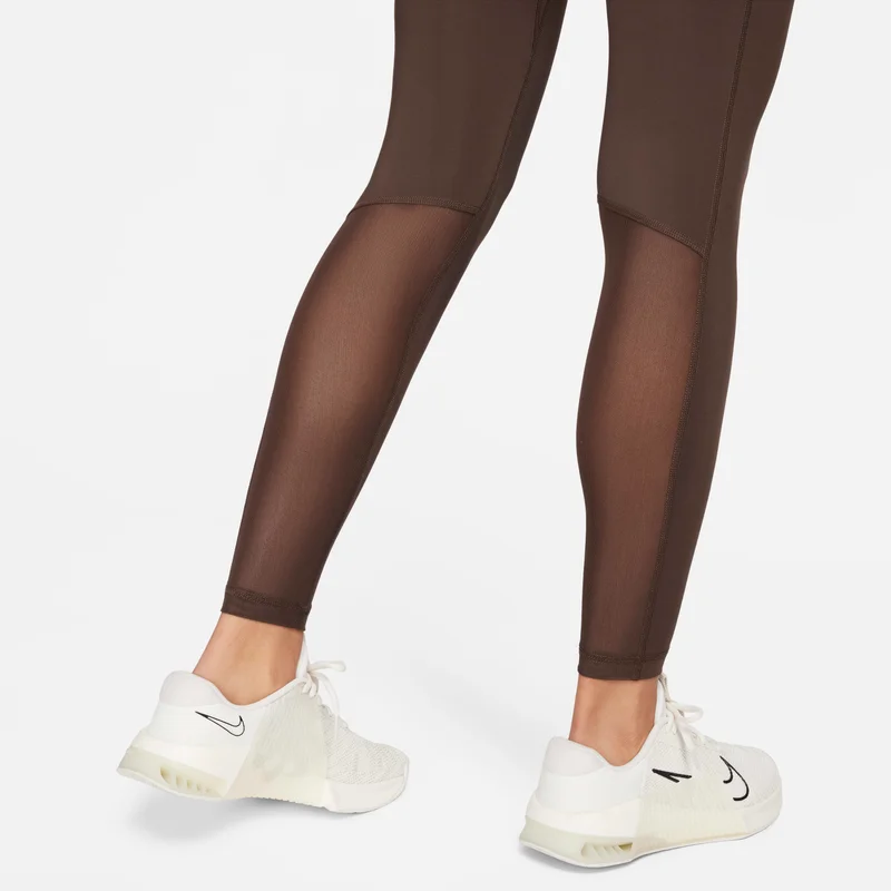 Nike Women's Pro Mid-Rise Mesh-Panelled Leggings
