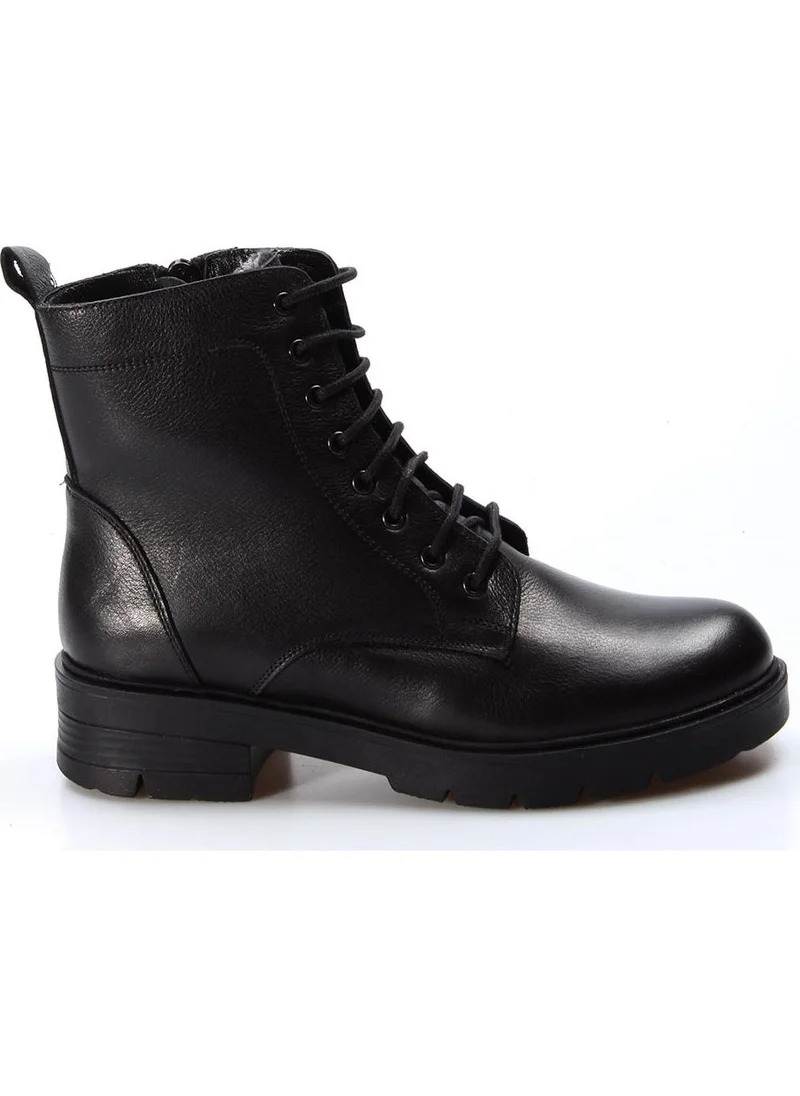 Fast Step Genuine Leather Black Women's Classic Boots 901sza202