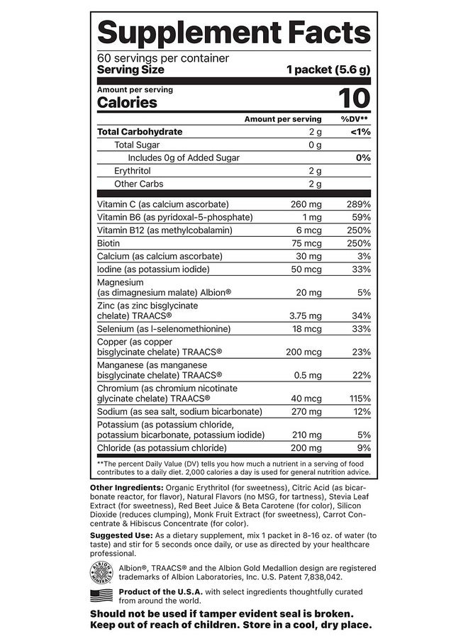 Jigsaw Health Jigsaw Health - Electrolyte Supreme - Broad Spectrum of Electrolytes + Trace Minerals - 60 Servings (60 Servings Packets, Fruit Punch)  - Image 2