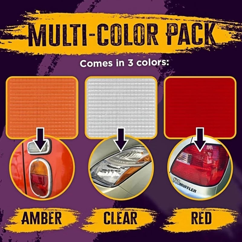 كيميس مجموعة إصلاح عدسات السيارات AUTO - إصلاح سريع للشقوق والكسور في شبكة الضوء الخلفي بنمط DIY، مجموعة إصلاح البلاستيك للضوء الأمامي والضوء الخلفي العكسي، شريط إصلاح للضوء الخلفي المكسور، شريط الضوء الخلفي، إصلاح الضوء الخلفي - Image 4