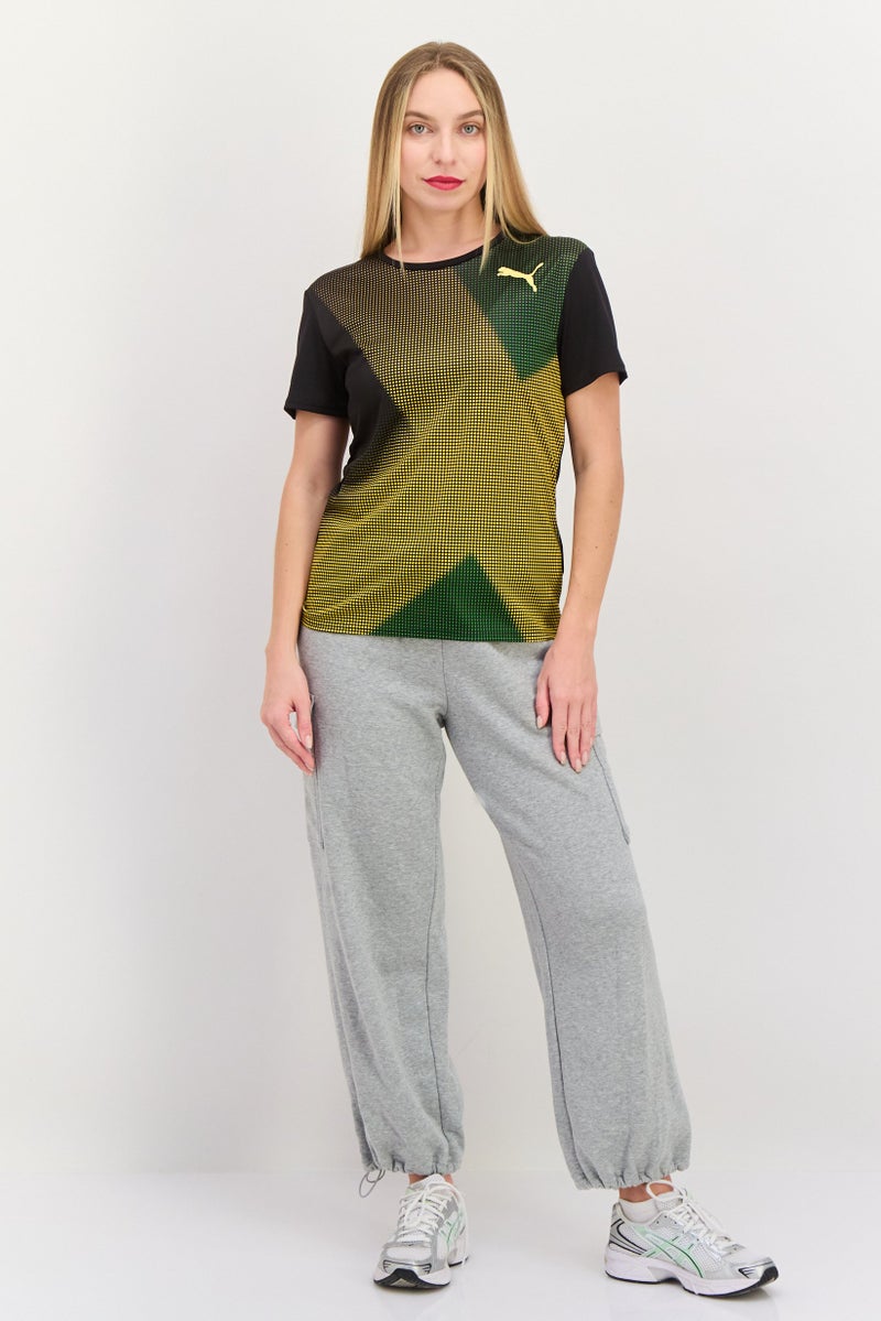 PUMA Women Sportswear Fit Short Sleeves Training Jersey, Black Combo - Image 2