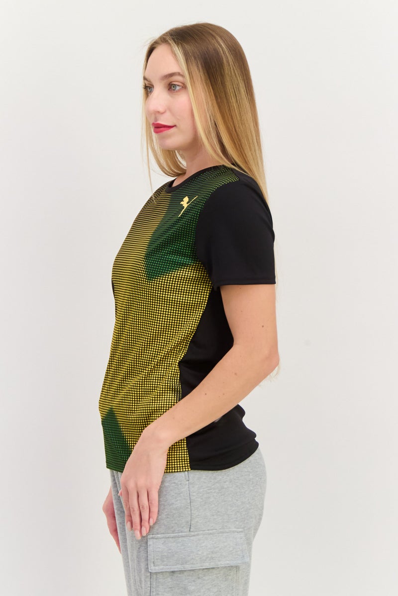 PUMA Women Sportswear Fit Short Sleeves Training Jersey, Black Combo - Image 3