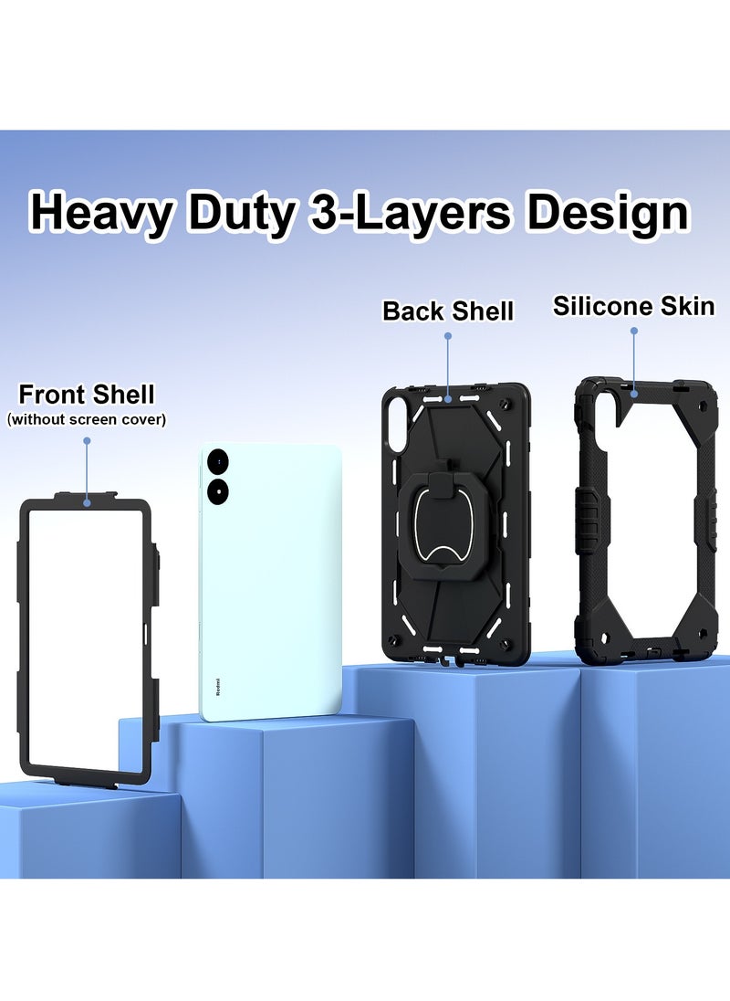 General - Case for Redmi Pad Pro 12.1 2024 with 360° Swivel Stand, Shockproof Case with Pen Holder compatible with Redmi Pad Pro 12.1 - Image 1