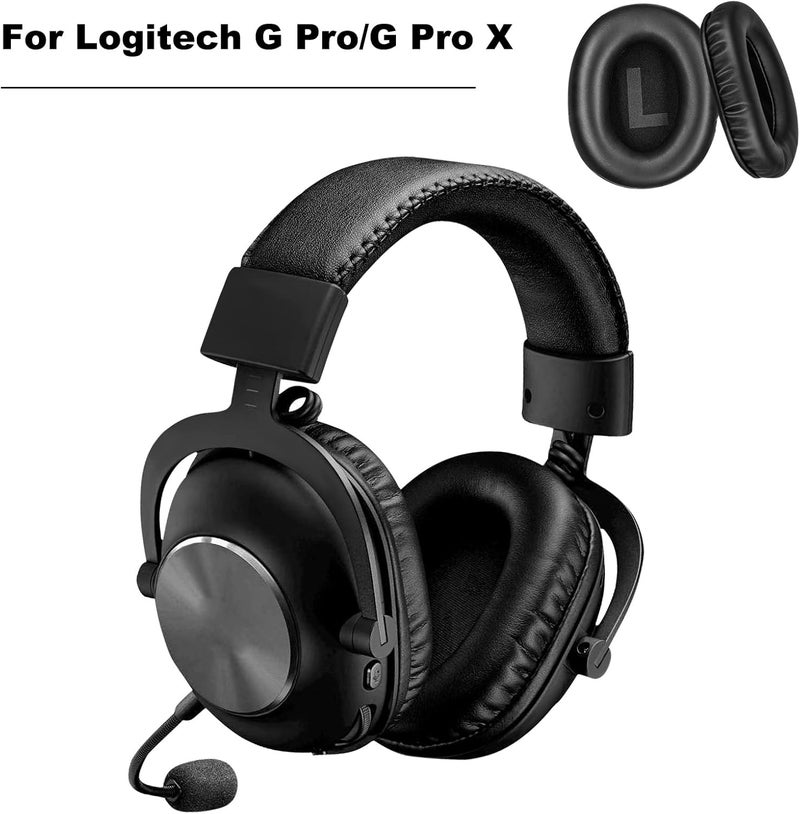 إكس بيرستار وسادات أذن بديلة لسماعة الرأس Logitech G Pro/G Pro X للألعاب - وسادات أذن لسماعة الرأس Logitech G Pro/G Pro X (جلد) - Image 2