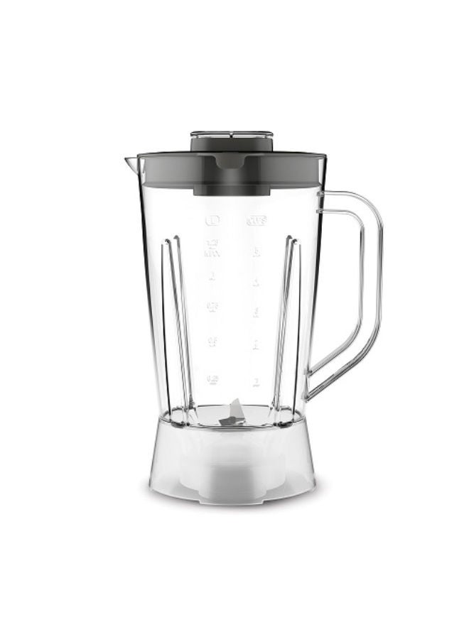 مولينكس خلاط بلينديو+، سرعتان + نبض، مطحنة، مفرمة + وعاء إضافي، سحق الثلج 1.5 L 450 W LM2CR8M2 black - Image 3