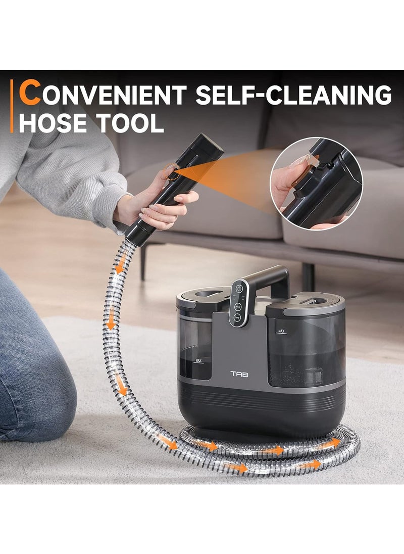 DSP DSP KD2047u Steam Spot Cleaner 1700W Powerful Motor 3 IN 1 Spot Cleaner Lightweight Multifunctional Machine,1.25L/950ml Double Tank Compact Design for Sofa, Carpet, Car and Pet Pads KD2047U  - Image 5