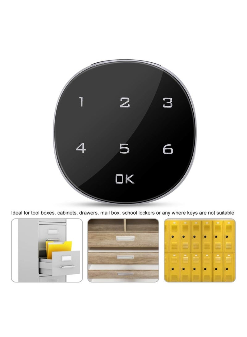 Excefore Cabinet Lock Digital Code Lock Touch Screen 15 Digital Combination Locks Electronic Anti-Theft Lock for Wardrobe Tool Box Cabinet Drawer Mailbox School Locker  - Image 4