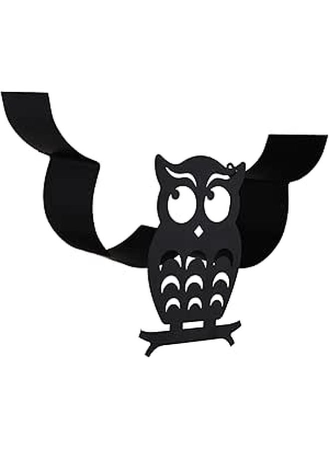 Wall Mounted Iron Paper Towel Holder Decorative Owl Design Kitchen Bathroom Storage Rack - Image 1