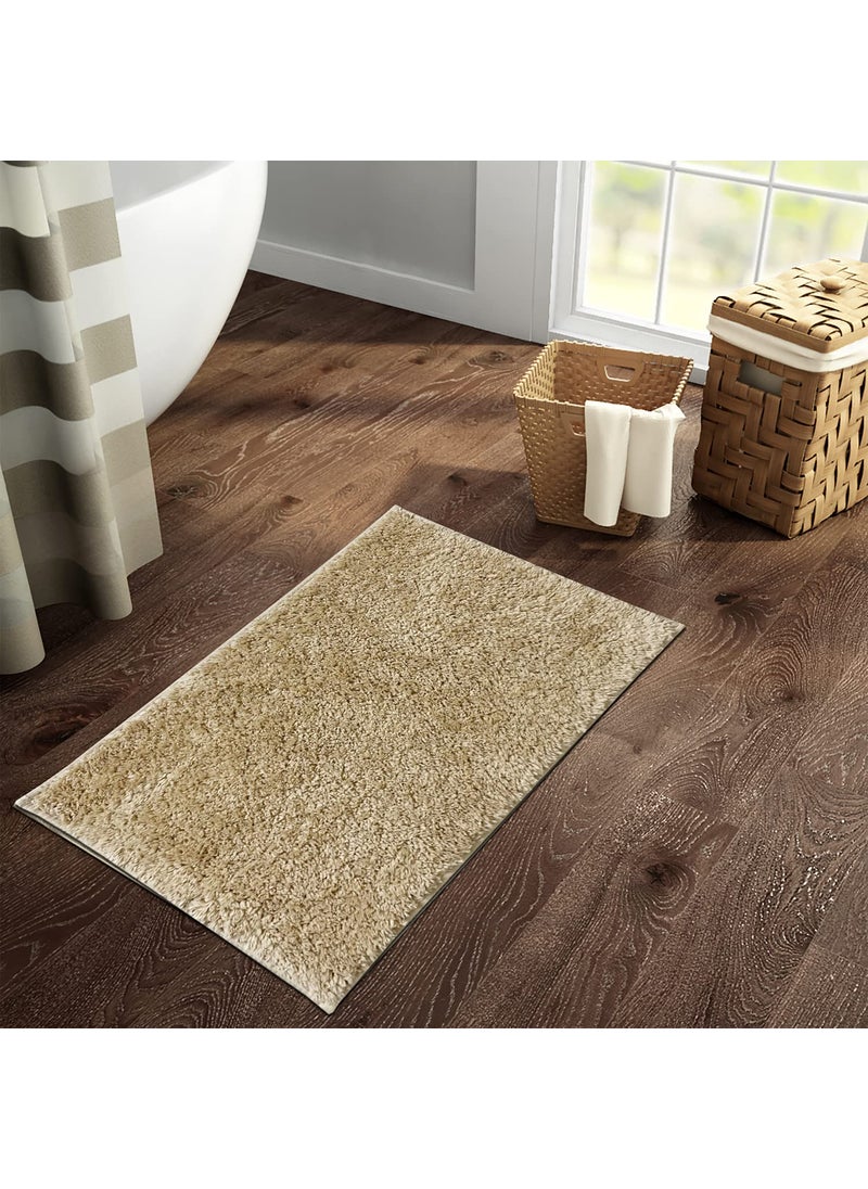SPACES Spaces DRYLON Bath Mats Small Anti Skid HIGH Durability Stain Resistant Quick Dry(Solid 39CMX60CM)-Yellow  - Image 1