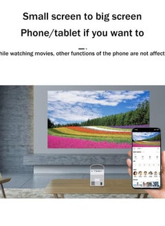 Generic جهاز عرض محمول عالي الدقة يعمل بنظام Android | شاشة 180 بوصة، 120 لومن، يدعم 4K، مع شبكة WiFi 5G وبلوتوث، وجهاز عرض فيديو مسرح منزلي يعمل بنظام Android 9.0  - Image 5