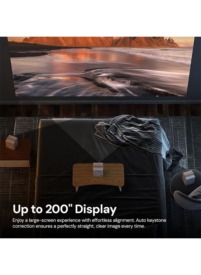 HD Portable Android Projector |120 ANSI Lumens 180" Display 4k Supported Projector with 5G WiFi & Bluetooth, Android 9.0 Home Theater Video Projector - Image 4