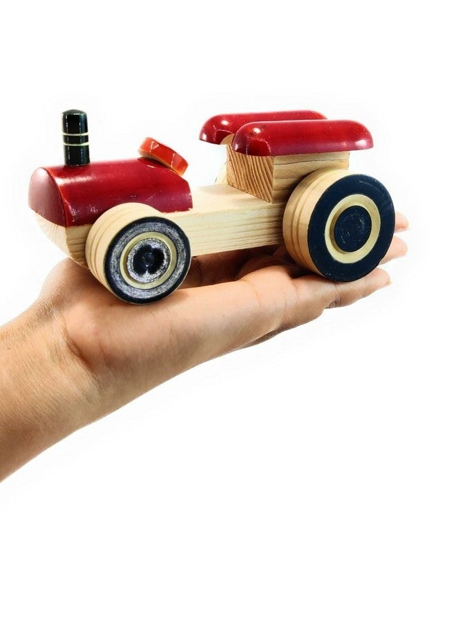 Smartcraft Wooden Toys for Kids, Organic Painted Tractor Toys for Boys & Girls/Toy Car for Kids/Safe for Your Little One,(Tractor Pack of 1) Toys for 1 + Year Old boy/Toy Car - Image 4