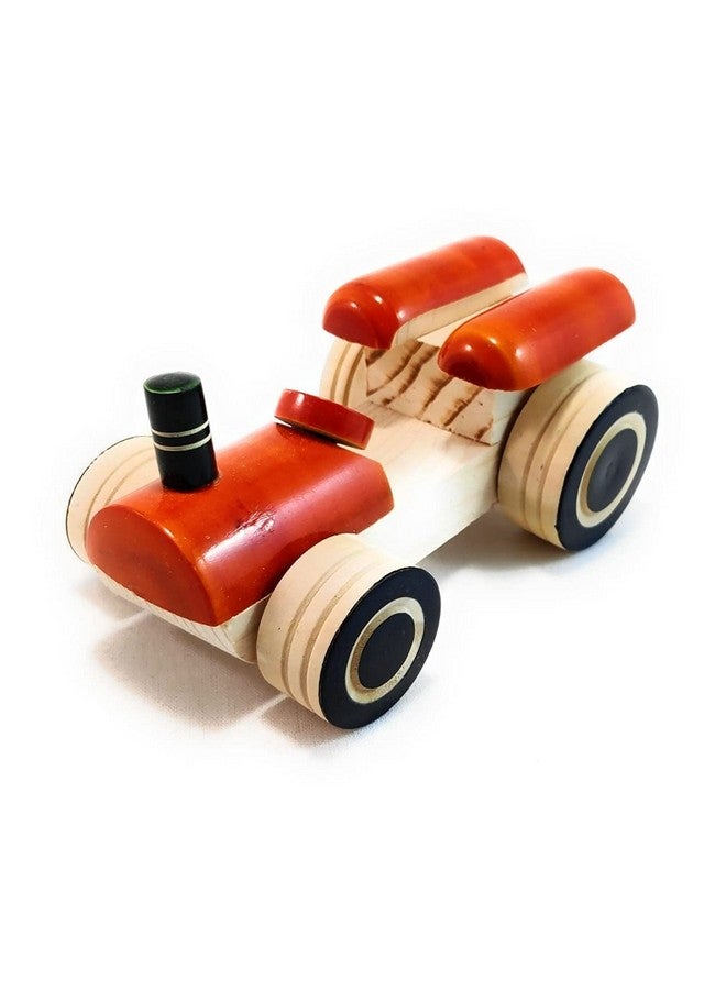 Smartcraft Wooden Toys for Kids, Organic Painted Tractor Toys for Boys & Girls/Toy Car for Kids/Safe for Your Little One,(Tractor Pack of 1) Toys for 1 + Year Old boy/Toy Car - Image 1