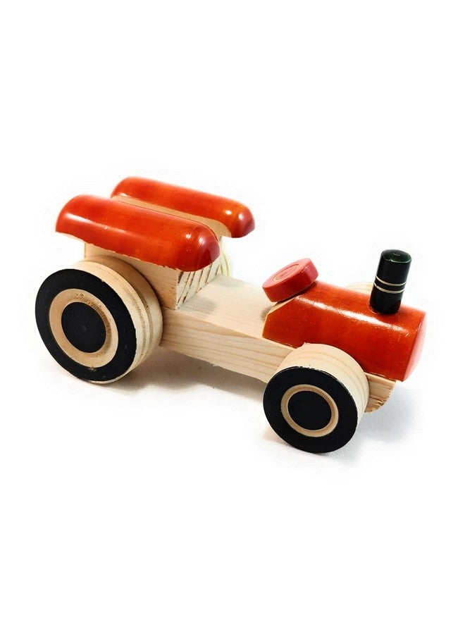Smartcraft Wooden Toys for Kids, Organic Painted Tractor Toys for Boys & Girls/Toy Car for Kids/Safe for Your Little One,(Tractor Pack of 1) Toys for 1 + Year Old boy/Toy Car - Image 3