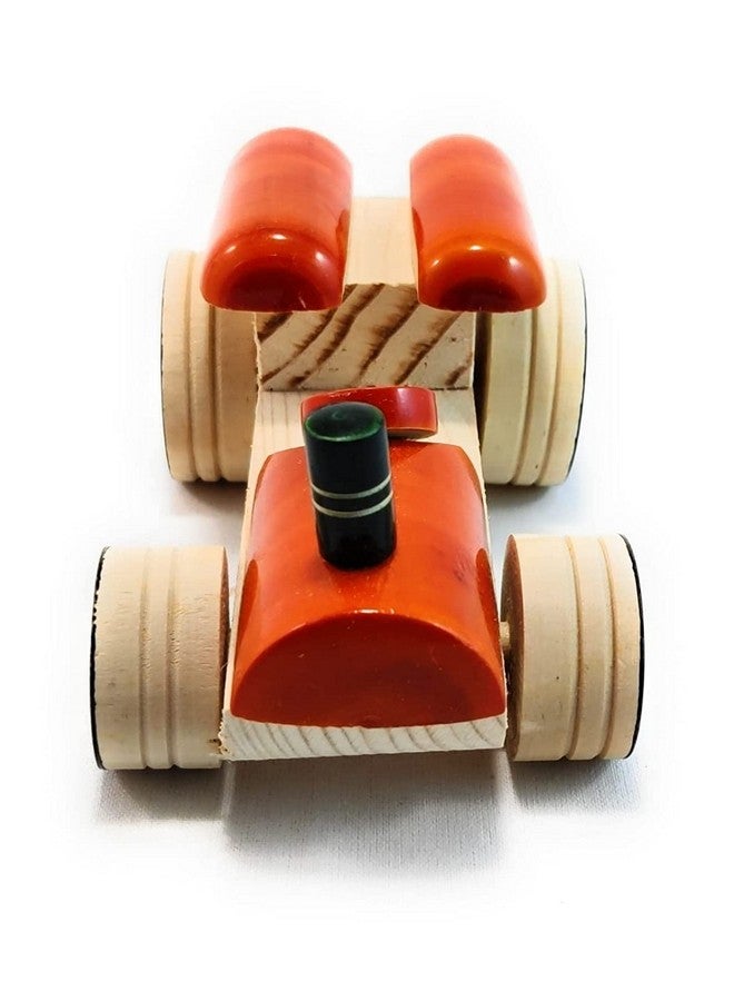 Smartcraft Wooden Toys for Kids, Organic Painted Tractor Toys for Boys & Girls/Toy Car for Kids/Safe for Your Little One,(Tractor Pack of 1) Toys for 1 + Year Old boy/Toy Car - Image 2
