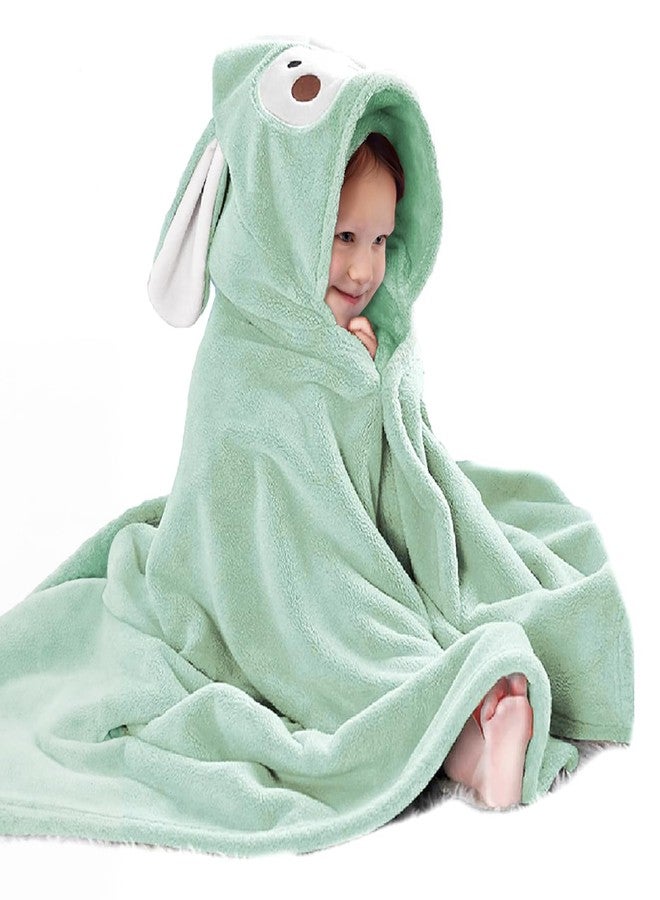 decalsweet Kids Hooded Bath Towels Beach Towel Girls Boys Soft Swim Pool Cover Up Super Absorbent Cute Cartoon Animal - Image 1
