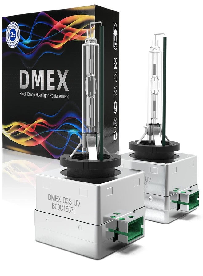 DMEX D3S HID Headlight Bulbs Xenon 4300K Warm White 35W Replacement 66340 42403 42302 Headlamp - Pack of 2 - Image 1