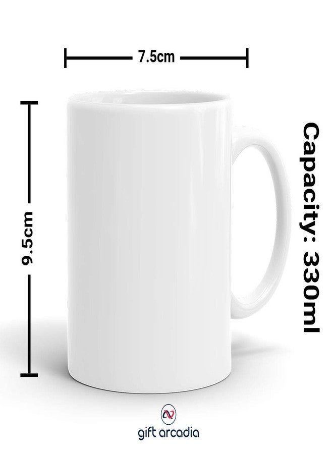 Gift Arcadia Ceramic Alphabet S Letter Flower Coffee Mug - 1 Piece, White, 330ml (A154) - Image 4