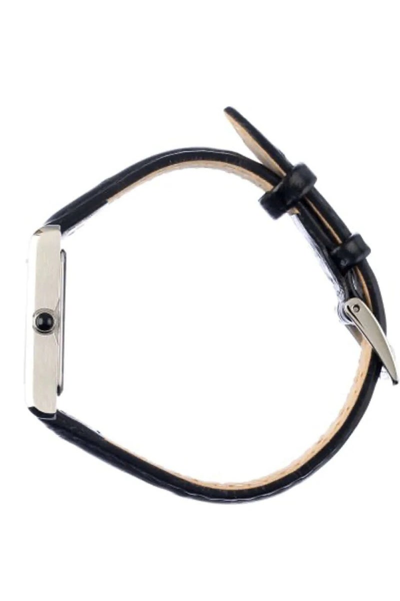 Seiko SWR053P1 Rectangular Quartz Watch with Black Leather Strap Women's Watch - Image 3