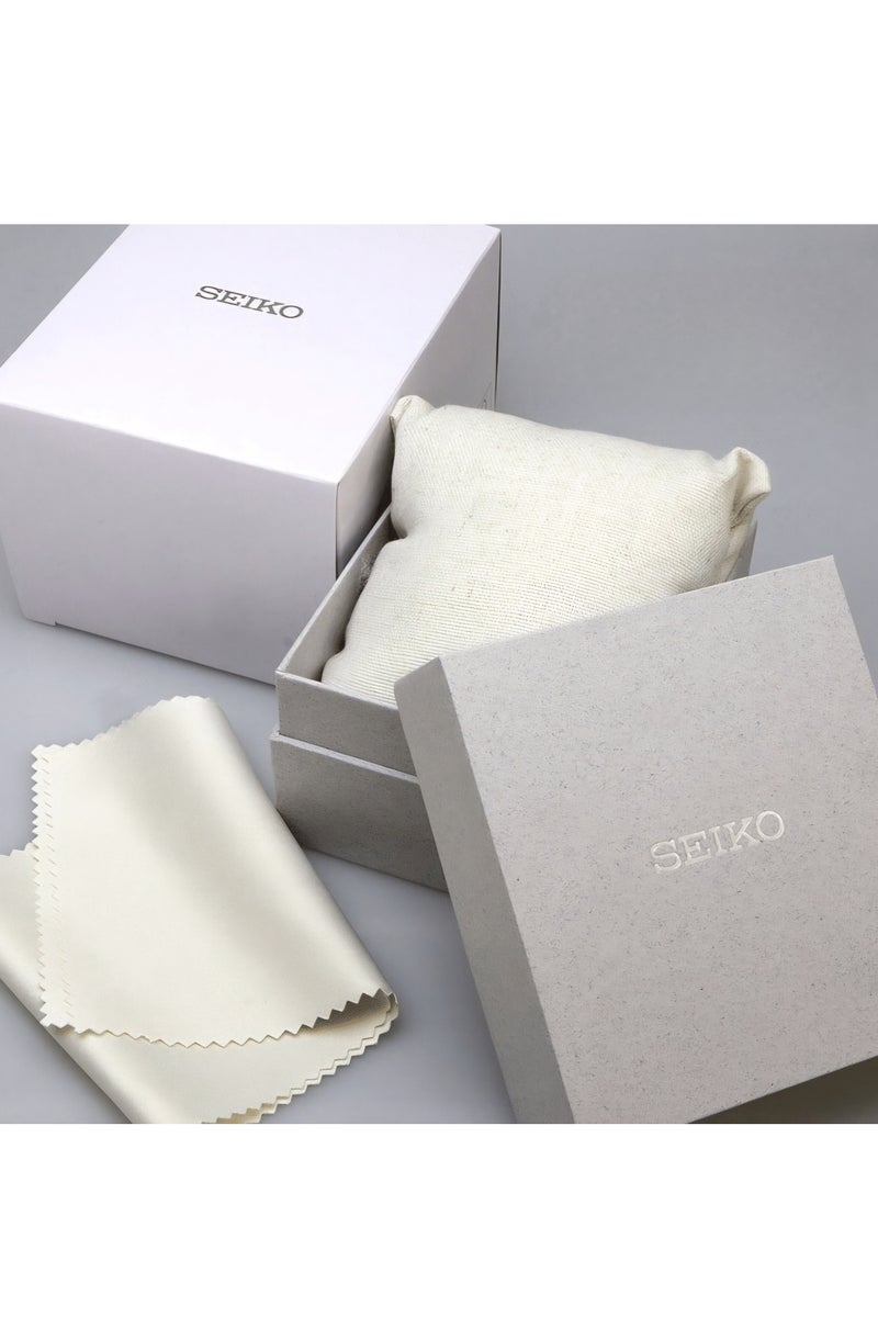 Seiko SWR053P1 Rectangular Quartz Watch with Black Leather Strap Women's Watch - Image 2