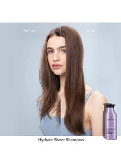 PUREOLOGY Hydrate Sheer Shampoo ; For Fine Dry Colortreated Hair ; Lightweight Hydrating Shampoo ; Siliconefree ; Vegan ; Updated Packaging ; 1.7 Fl. Oz. ;  - Image 4
