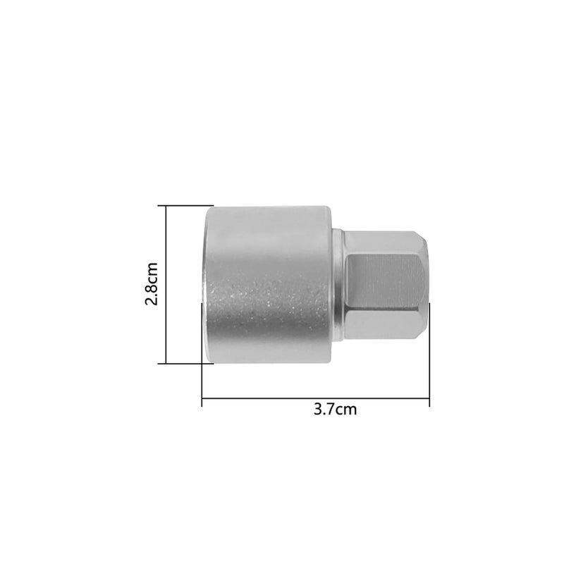 Anti-theft Screw Socket Wrench Tool Security Master Locking Wheel Nut Key 814 / Q 17mm Socket Replacement for Audi A6 A3 A4 A5 TT - Image 4