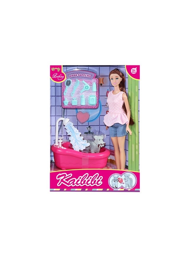 كيبيبي دمية كايبيبي مع اكسسوارات استحمام الكلب - Image 1