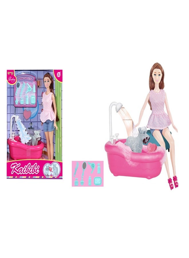 كيبيبي دمية كايبيبي مع اكسسوارات استحمام الكلب - Image 2