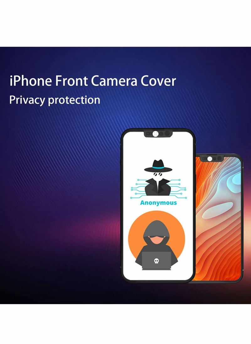 Y&D - Front Camera Privacy Guard Protects and Security Without Compromising Facial Recognition Compatible with iPhone 13, 13 Mini, Pro, Pro Max, 1pcs Silver - Image 1