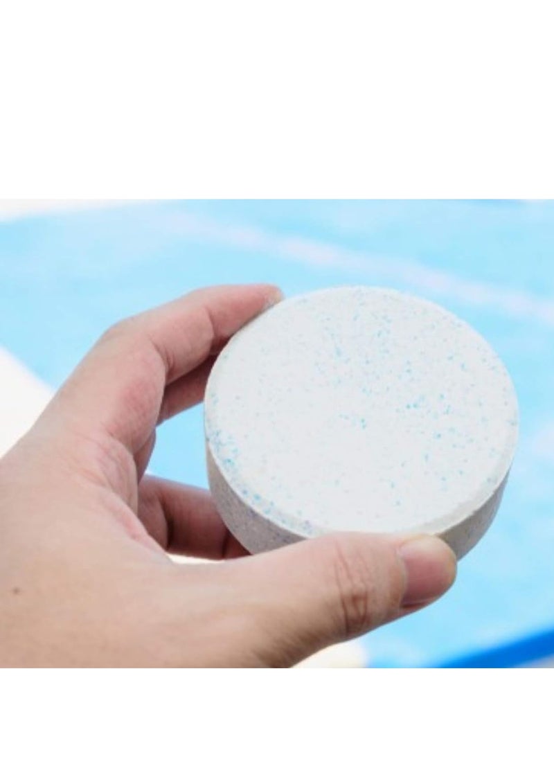 Royal Apex Royal Apex BLUQUA Slow-dissolving Chlorine Tablets 1KG, Multi Functional Slow Dissolving Long-Lasting Water Effervescent Disinfection Treatment Sunlight/UV Protection, TCCA 3" 200g x 5 pcs, Made in EU (2 Tin (10 Tablet))  - Image 3