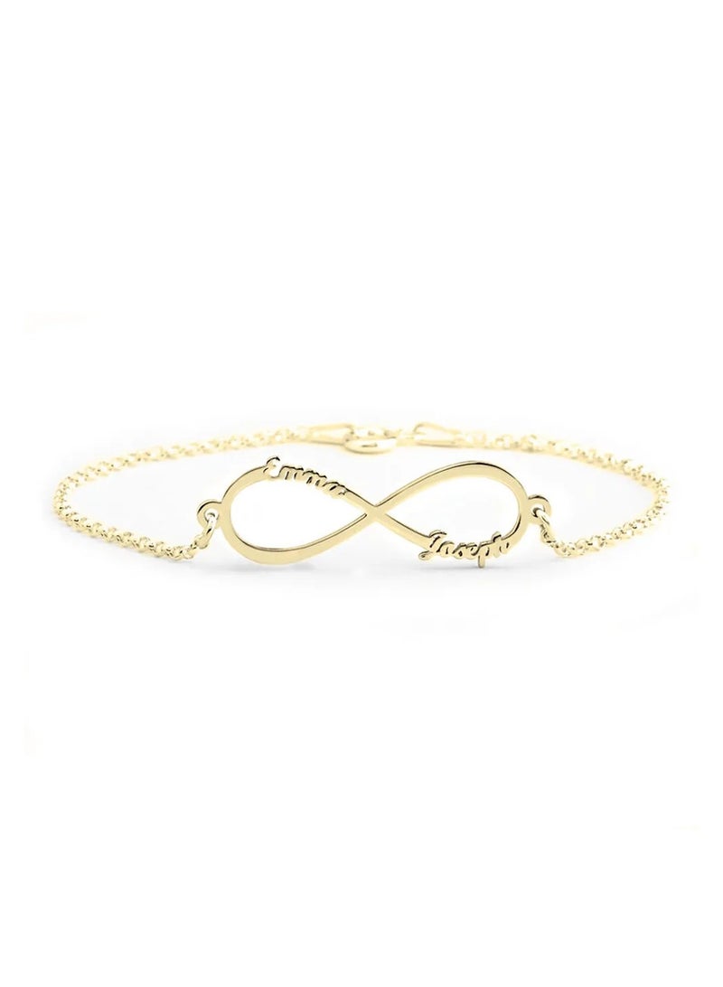 Silver 925 Personalized Infinity Name Bracelet