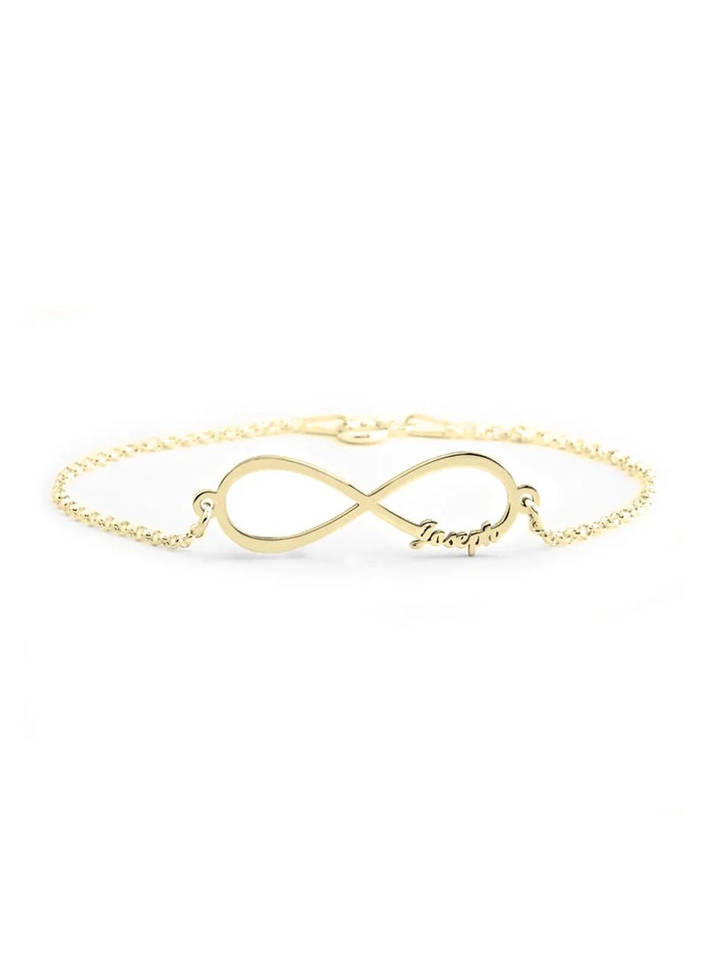 Silver 925 Personalized Infinity Name Bracelet